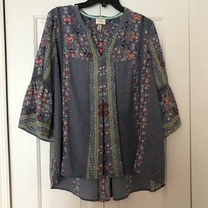 KNOX ROSE TARGET BLOUSE XL